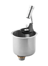 Portioniererdusche Comfort Silver WATERSTOP Rund