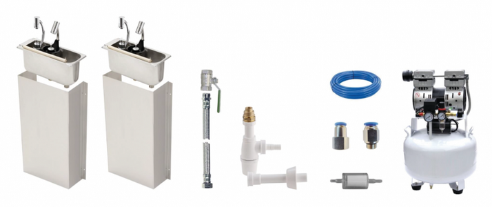 add-on, silent air compressor, oilfree, ice trowelldryer, spoondrying station, bucket drying station, drying unit, complete kit, dryer set, scoopdryer, dryingsystem, bucket dryer, tray drying station, pu hose, scoop dryers, siphon, connections, reinforced
