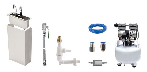 add-on, silent air compressor, oilfree, ice trowelldryer, spoondrying station, bucket drying station, drying unit, complete kit, dryer set, scoopdryer, dryingsystem, bucket dryer, tray drying station, pu hose, scoop dryers, siphon, connections, reinforced