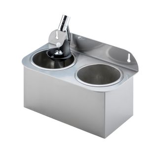 gelateriatechnik, geschmacks aroma, hoernchenhalter, inox-verkleidung, joghurteis, kelche, klopfkante, dipperspuelanlage, anbauportioniererspuelen, runder behaelter, runde stationen, runde version, ueberlauf-rohr, rohr, dipperspuelen, durchlaufduschen