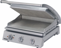 Obere Grillplatte gerippt